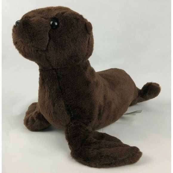 Aurora World Destination Nation Brown Seal Stuffed Animal 15" Plush - Picture 2 of 5